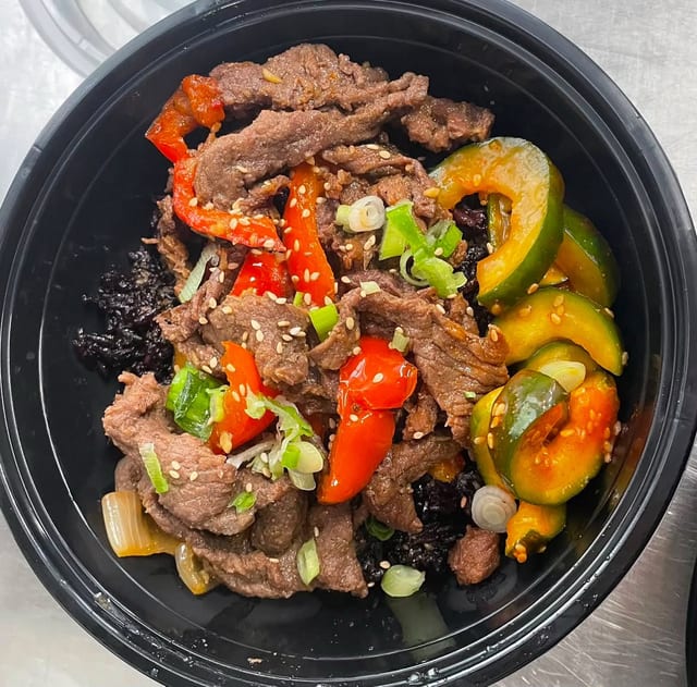 Korean Style Beef Bowl.