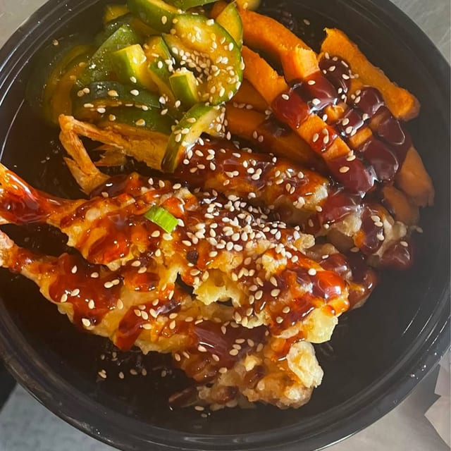 Tempura Shrimp Bowl.